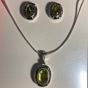 Pendant and Earring Set